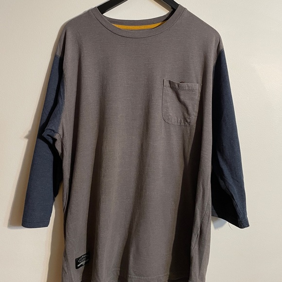 Fourstar Baseball Long Tee Grey Blue - Picture 1 of 4